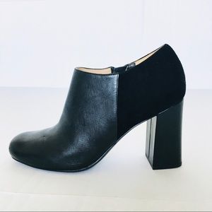 Naturalizer Rainy Black Block Heel Booties Size 7W